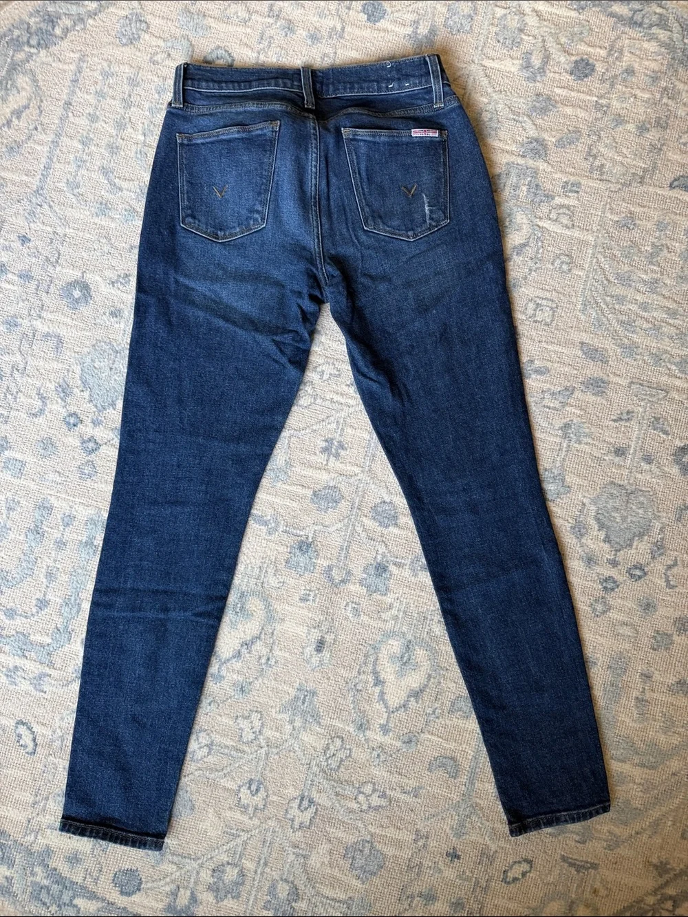 Hudson Jeans Skinny Jeans in Dark Blue Wash